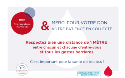 Vendredi 17 avril de 15h15 à 19h15 : donnez votre sang